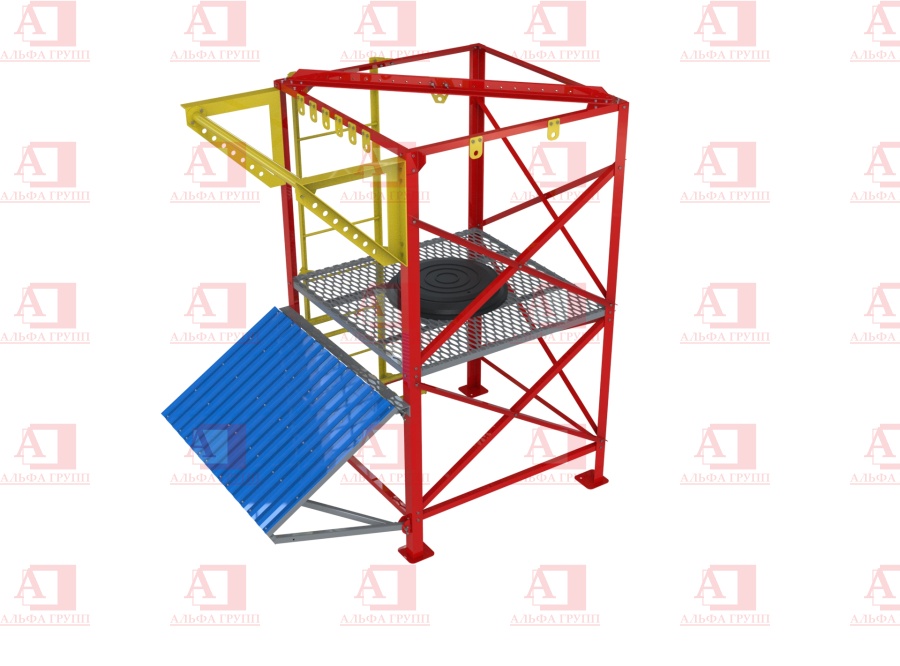 Учебно-тренировочный полигон Альпинист-2-01 от АЛЬФА ГРУПП для практических занятий на высоте и в замкнутом пространстве с применением средств индивидуальной защиты и стационарных анкерных систем.   Учебно-тренировочный полигон Альпинист-2-01 от АЛЬФА ГРУПП для практических занятий на высоте и в замкнутом пространстве с применением средств индивидуальной защиты и стационарных анкерных систем.