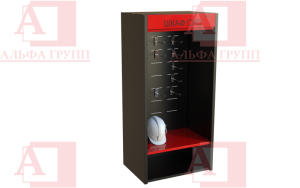 Шкаф СИЗ "Альфа-7" (расцветка "ЛУКОЙЛ", цвет: черный, красный) Шкаф СИЗ "Альфа-7" (расцветка "ЛУКОЙЛ", цвет: черный, красный) из стали с полимерным покрытием для энергоустановок.